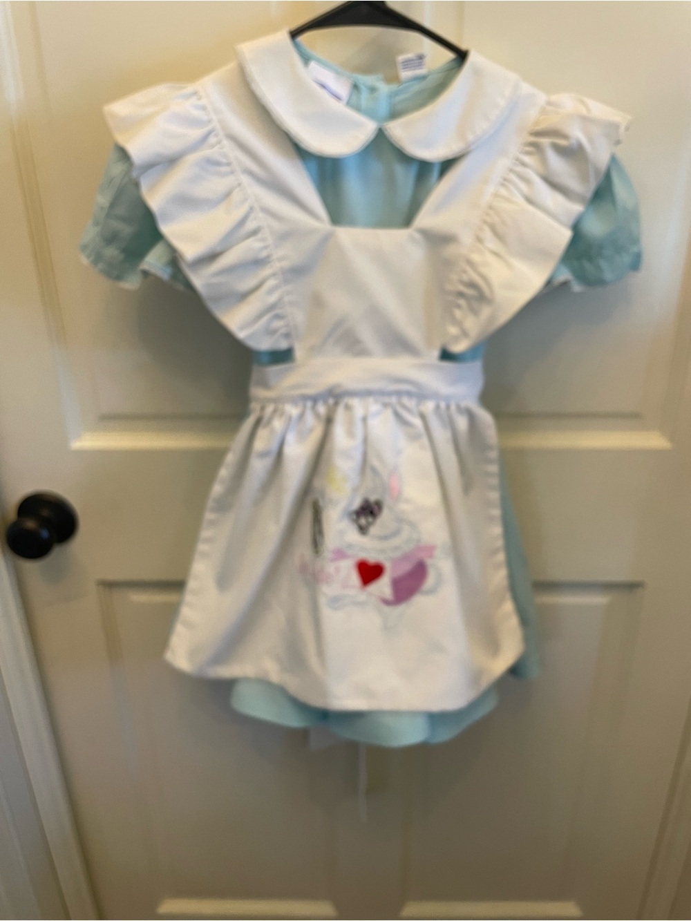 Alice in Wonderland, Disney  Girls Costume Dress with White Apron .